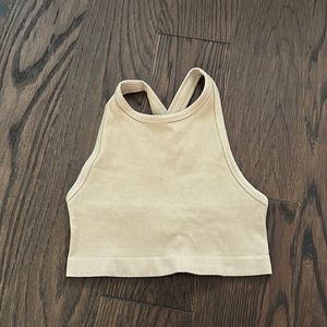 Beige athletic top